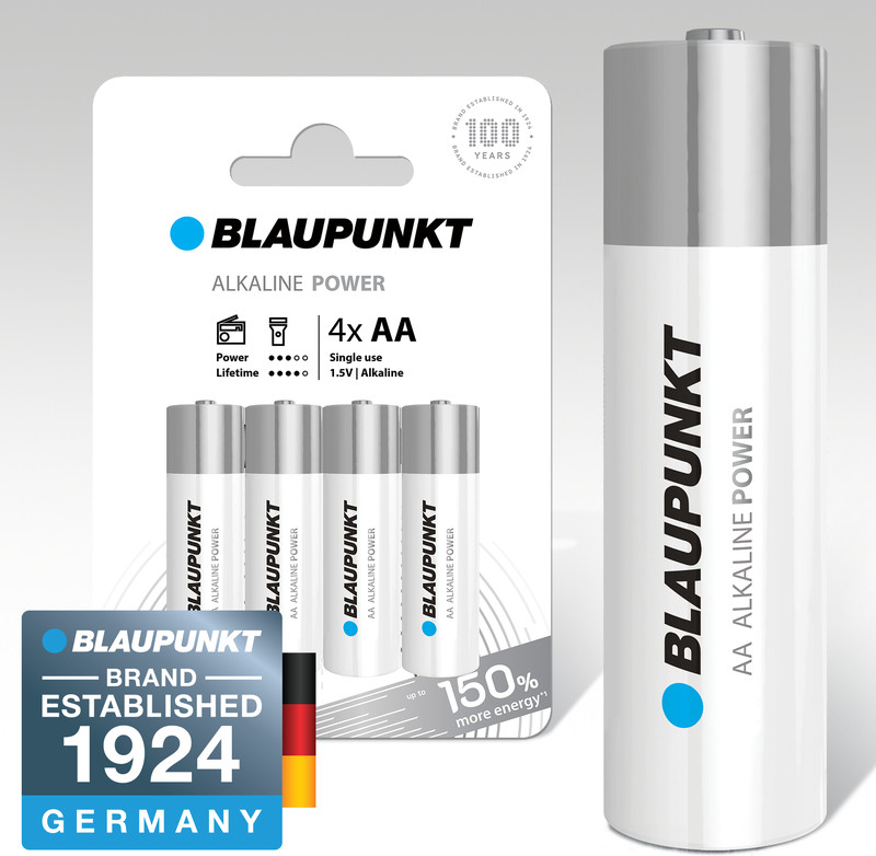 Blaupunkt Power Alkaline AA 4 шт набір (LR6BPO/4CP) - зображення 1