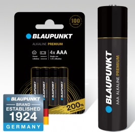   Blaupunkt PREMIUM Alkaline AAA 4 шт набір (LR03BPR/4CP)