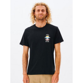   Rip Curl Футболка  Search Icon Tee CTESV9-90 S Чорна (9353970673585)