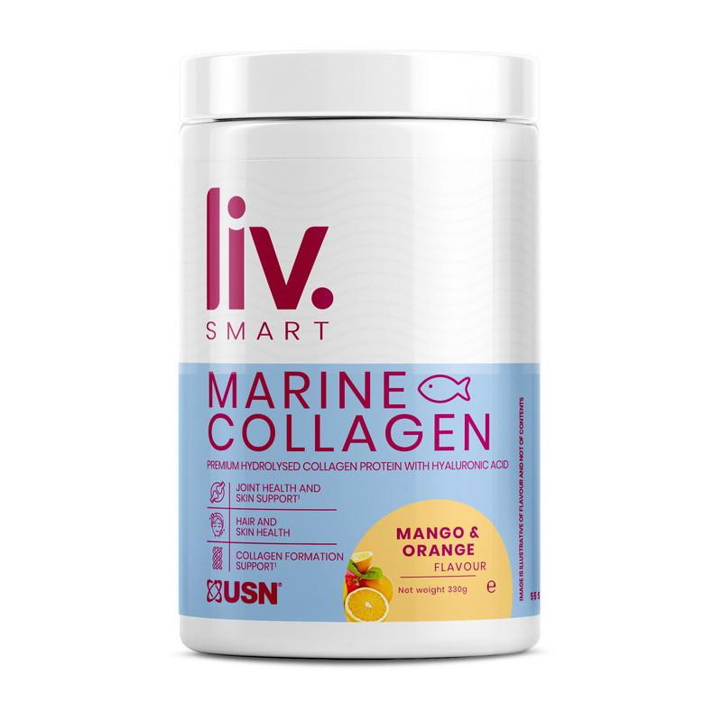 USN LivSmart Marine Collagen (330 g, mango orange) - зображення 1