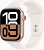 Apple Watch Series 10 GPS + Cellular 46mm Rose Gold Alu. Case w. Light Blush Sport Band - S/M (MWY63) - зображення 1