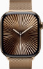 Apple Watch Series 10 GPS + Cellular 46mm Gold Titanium Case w. Gold Milanese Loop - M/L (MX003) - зображення 2