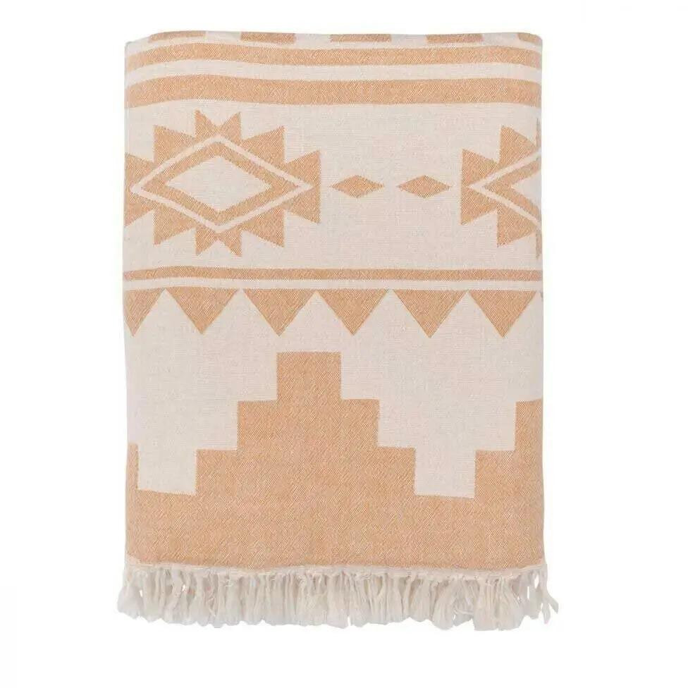 Barine Home Плед Barine Rug Throw хлопок и плюш 130x170 см Mustard (2000022192989) - зображення 1