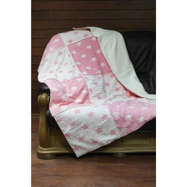   Barine Home Плед Barine Star Patchwork Throw хлопок и плюш 130x170 см Pink (svt-2000022233149)