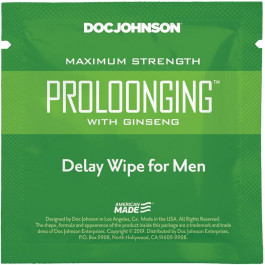   Doc Johnson Delay Wipe For Men с экстрактом женьшеня (SO3486)