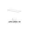 Marazzi Gradone Cementum20 Ash Lav. Lato Lungo e Sx 40х120 (0.48Mq) (MA0V) - зображення 1