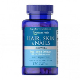   Puritan's Pride Hair Skin & Nails Formula 120 Coated Caplets