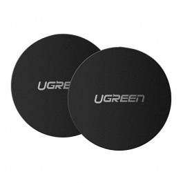   UGREEN LP123 Rounded Metal Plate for Magnetic Phone Stand 2pack Black (30836)