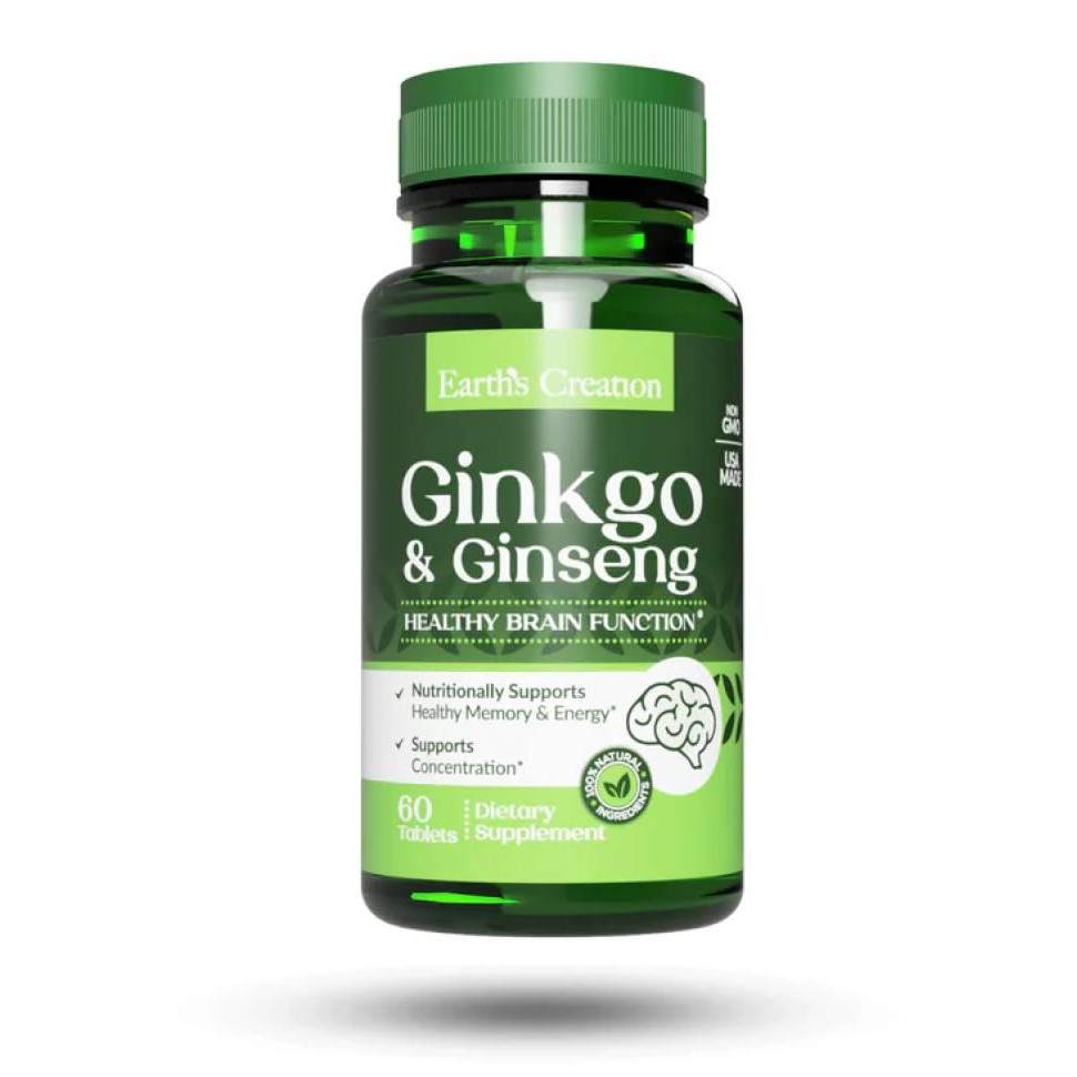 Earth's Creation Ginkgo and Ginseng 60 табл - зображення 1