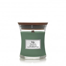   WoodWick Ароматична свіча  Mini Mint Leaves & Oak 85 г (1721690E)