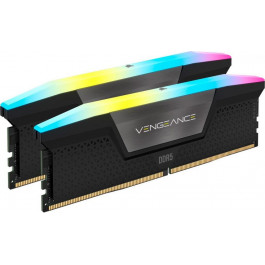   Corsair 32 GB (2x16GB) DDR5 6000 MHz Vengeance RGB Black (CMH32GX5M2D6000C36)