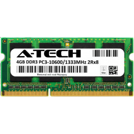   A-Tech 4 GB SO-DIMM DDR3 1333 MHz (AT4G1D3S1333ND8N15V)