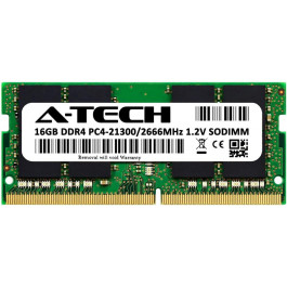   A-Tech 16 GB SO-DIMM DDR4 2666 MHz (AT16G1D4S2666ND8N12V)