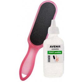   Avenir Cosmetics Набор для пилинга ног  Щелочной пилинг для ног Callus remover + Терка для пяток (4820440814373)