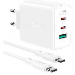   Acefast A13 PD65W 2xUSB-C 1xUSB-A White (AFA13W)