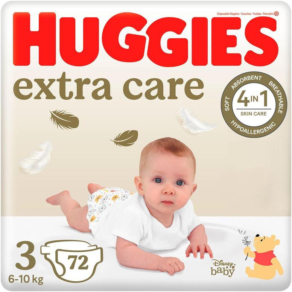 Huggies Extra Care Mega 3, 72 шт - зображення 1