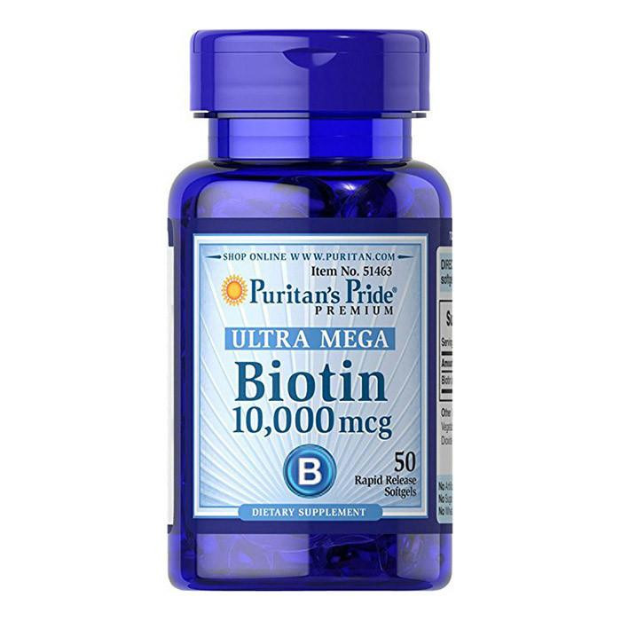 Puritan's Pride Biotin 10,000 mcg 50 капс - зображення 1