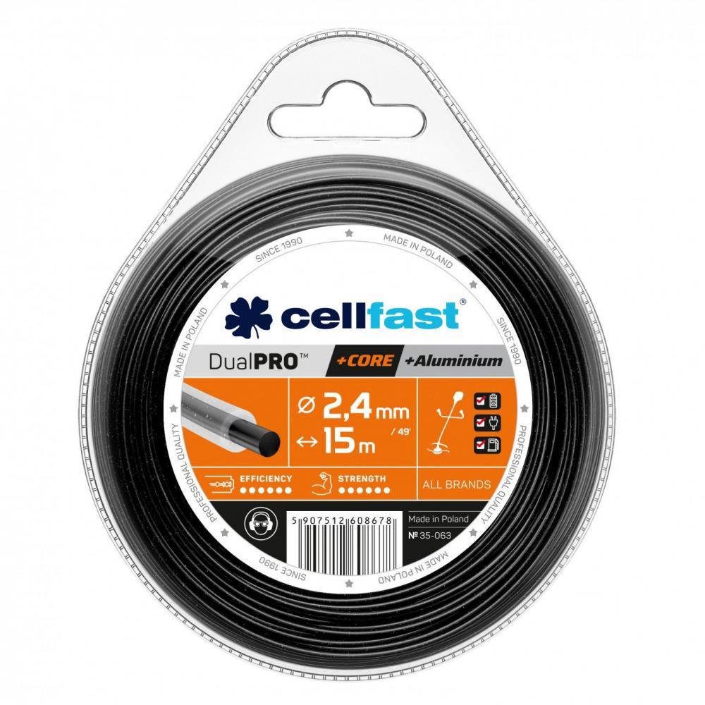 Cellfast Ліска для тримера Dual Pro - кругла з сердечником 2,4мм x 15м (35-063) - зображення 1