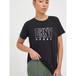   DKNY Футболка жіноча  Rhinestone Outline S DP3T9768-BLK L Чорна (755404325326)