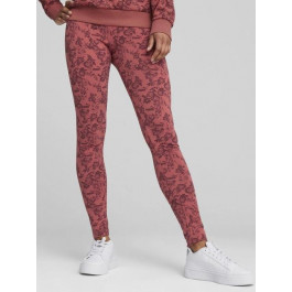   PUMA Спортивні легінси для фітнесу високі жіночі  Ess+ Floral Vibes Leggings 68002721 S Червоні (40996852