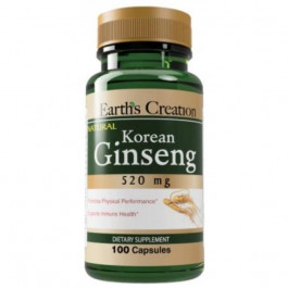   Earth's Creation Korean Ginseng 520 mg 100 caps