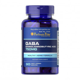   Puritan's Pride GABA 750 mg 90 капсул