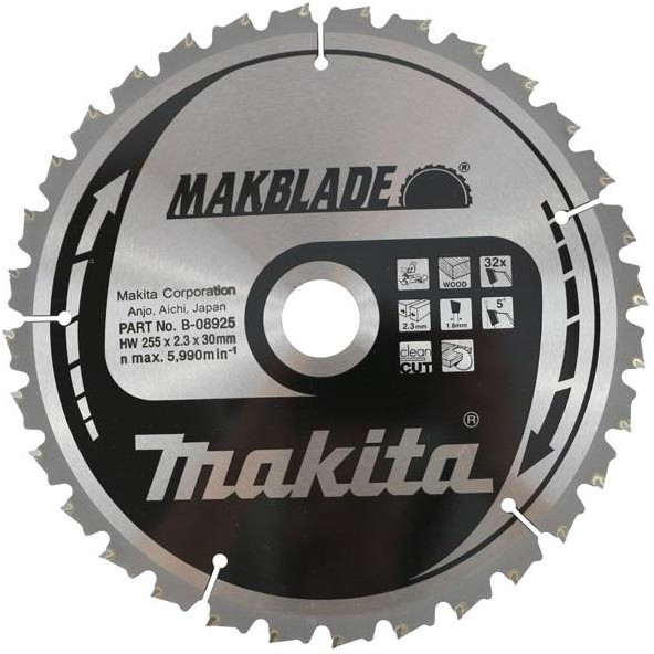 Makita MAKBlade 255x30 32T (B-08925) - зображення 1