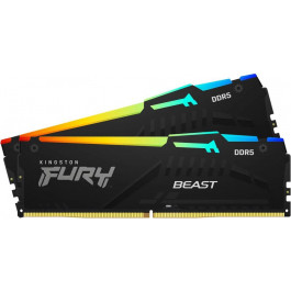   Kingston FURY 32 GB (2x16GB) DDR5 4800 MHz Beast RGB (KF548C38BBAK2-32)