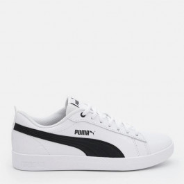   PUMA Жіночі кеди низькі  Smash Wns v2 L 36520801 37 (4UK) 23 см Білий/Чорний (4059505053635)