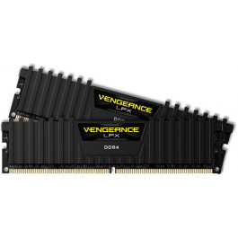   Corsair 32 GB (2x16GB) DDR4 2400 MHz Vengeance LPX Black (CMK32GX4M2A2400C16)