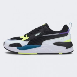 PUMA Чоловічі кросівки  X-Ray 2 Square 37310801 44.5 (10UK) 29 см  White- Black-Fizzy Yellow-Digi-Blue-Ul