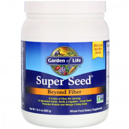   Garden of Life Смесь Из Проросших Семян, Зерен и Бобовых, Источник Клетчатки, Super Seed, Beyond Fiber, Garden of L