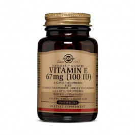   Solgar Vitamin E 67 mg (100 IU) (100 softgels)