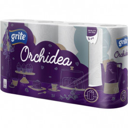   Grite Бумажные полотенца Orchidea Gold 3 слоя 77 листов 4 рулона (4770023348408)