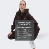 Champion Коричнева жіноча кофта  hooded half zip sweatshirt cha116581-JAVA - зображення 6