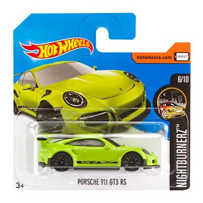 Hot Wheels Porsche 911 GT3 RS Nightburnerz DTY80 Bright Green - зображення 1