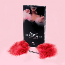   BOSS Наручники - Secret Play Handcuffs Marabou Red