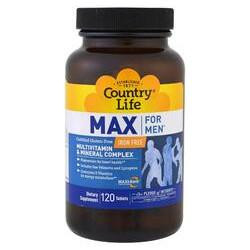 Country Life Мультивитамины для мужчин, Multivitamin & Mineral, , 120 таблеток (CLF-08136) - зображення 1