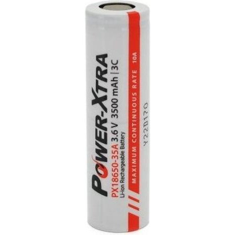 POWER-XTRA Акумулятор 18650 3500mAh 3.6V white (PX18650-35A) - зображення 1