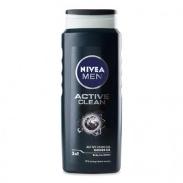   Nivea Гель для душу  Men Active Clean 3в1, 500 мл (4006000010182)