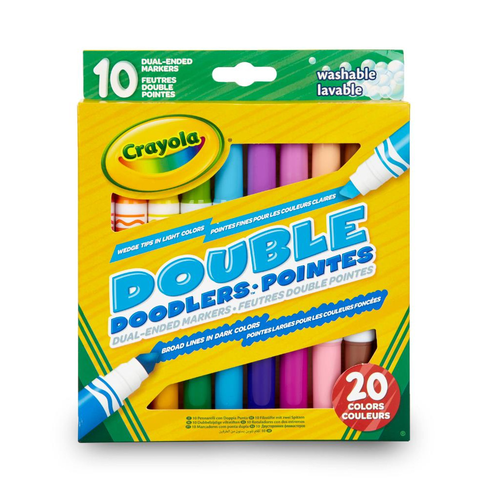 Crayola Набор двухсторонних фломастеров (washable), 10 шт  256347.012 - зображення 1