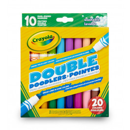   Crayola Набор двухсторонних фломастеров (washable), 10 шт  256347.012