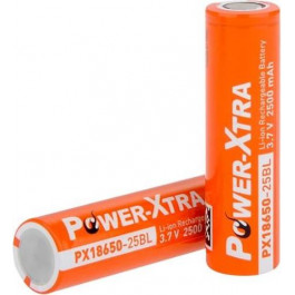   POWER-XTRA Акумулятор 18650 2500mAh 3.7V orange (PX18650-25BL)