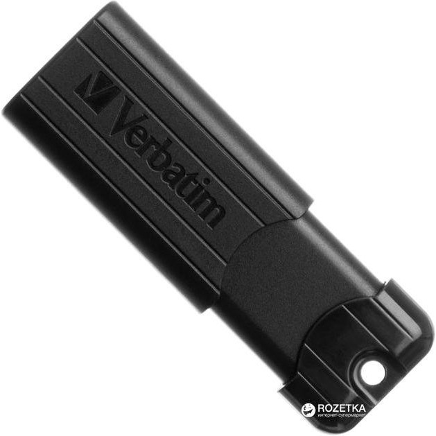 Verbatim 16 GB PinStripe USB 3.0 Black (49316) - зображення 1