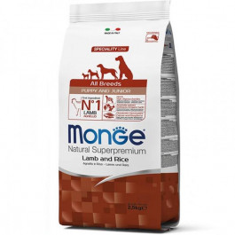   Monge All breeds Puppy&Junior lamb&Rice 0.8 кг (8009470011259)