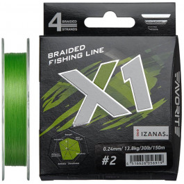   Favorite X1 PE 4x / Light Green / #2.0 / 0.240mm 150m 13.8kg