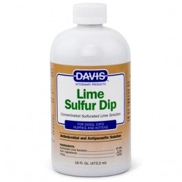   Davis Veterinary Средство Davis Lime Sulfur Dip антимикробное и антипаразитарное, для собак и котов, концентрат, 454