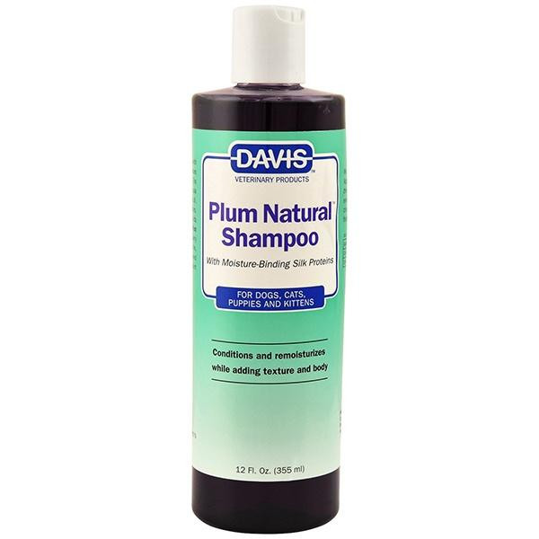 Davis Veterinary Шампунь Davis Plum Natural Shampoo с протеинами шелка для собак, котов, концентрат, 355 мл (PNS12) - зображення 1