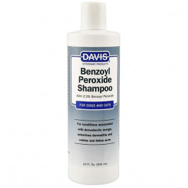   Davis Veterinary Шампунь Davis Benzoyl Peroxide Shampoo для собак и котов с демодекозом и дерматитами, 355 мл (BPS12)