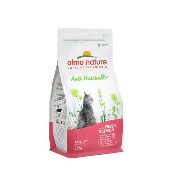 Almo Nature Holistic Fresh Meat Hairball Salmon 0,4 кг (8001154125931) - зображення 1